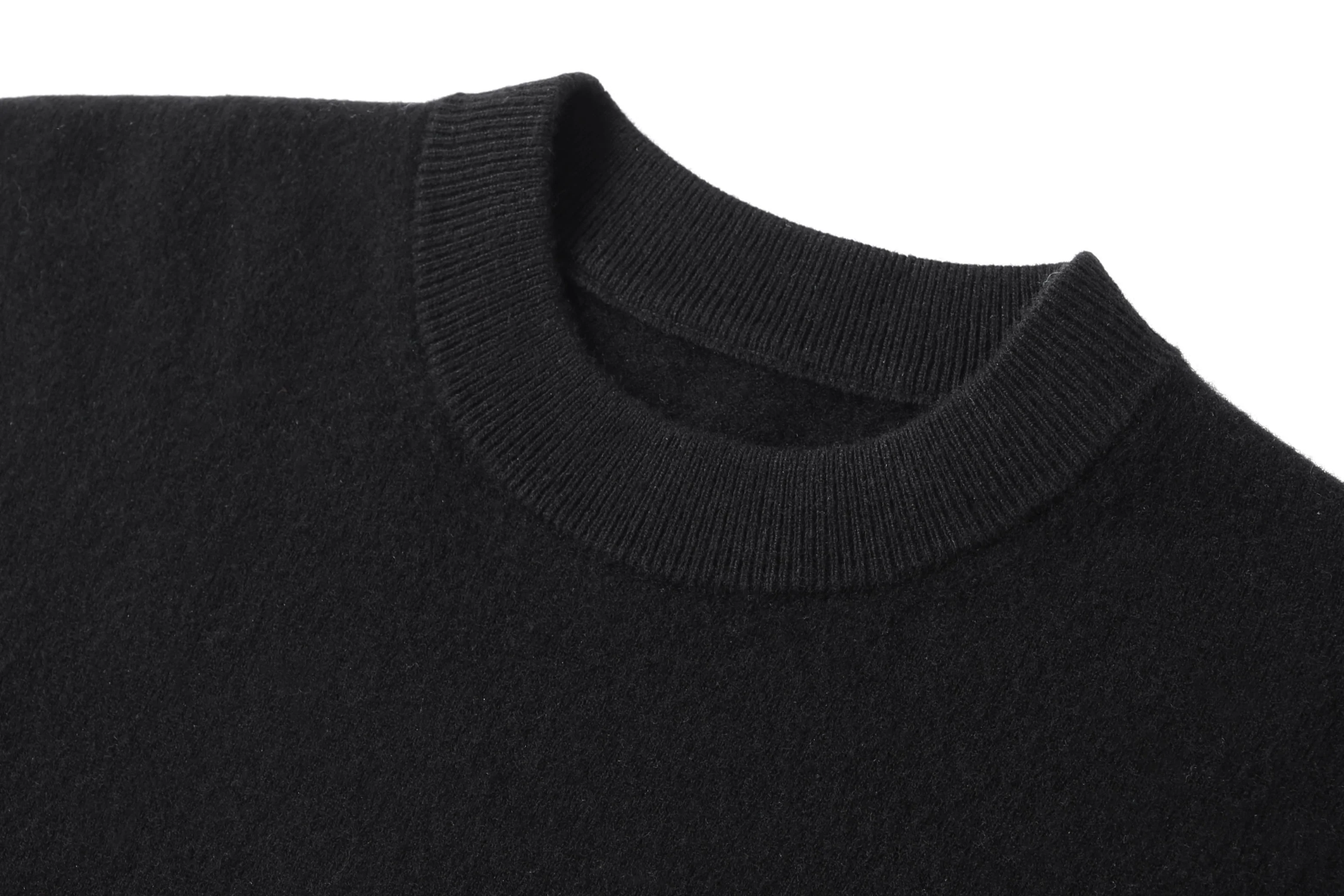 Jonas | Bequemer Pullover in tiefem Schwarz