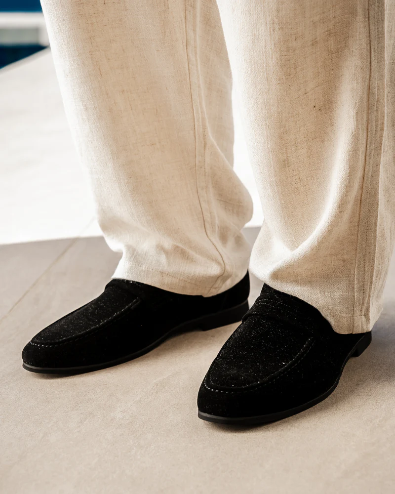 Jonas - Old Money Casual Business Wildleder Loafer für Männer