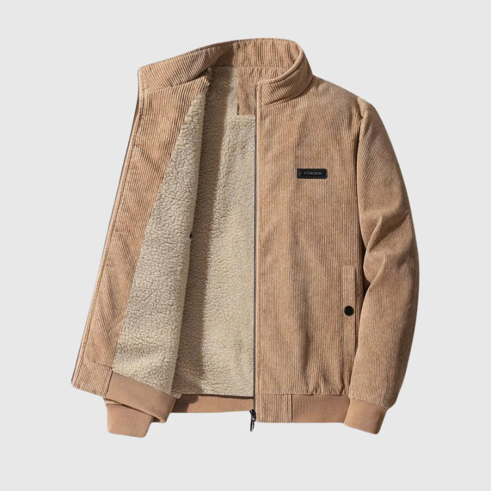 Jonas | Stilvolle Sherpa Cordjacke für Herren