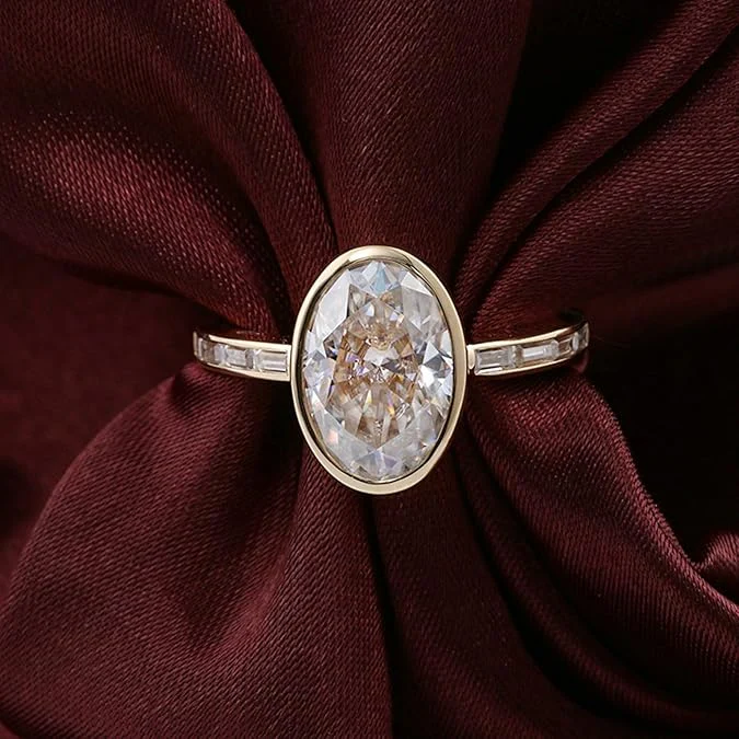 Joy - Weißer Moissanit Ring