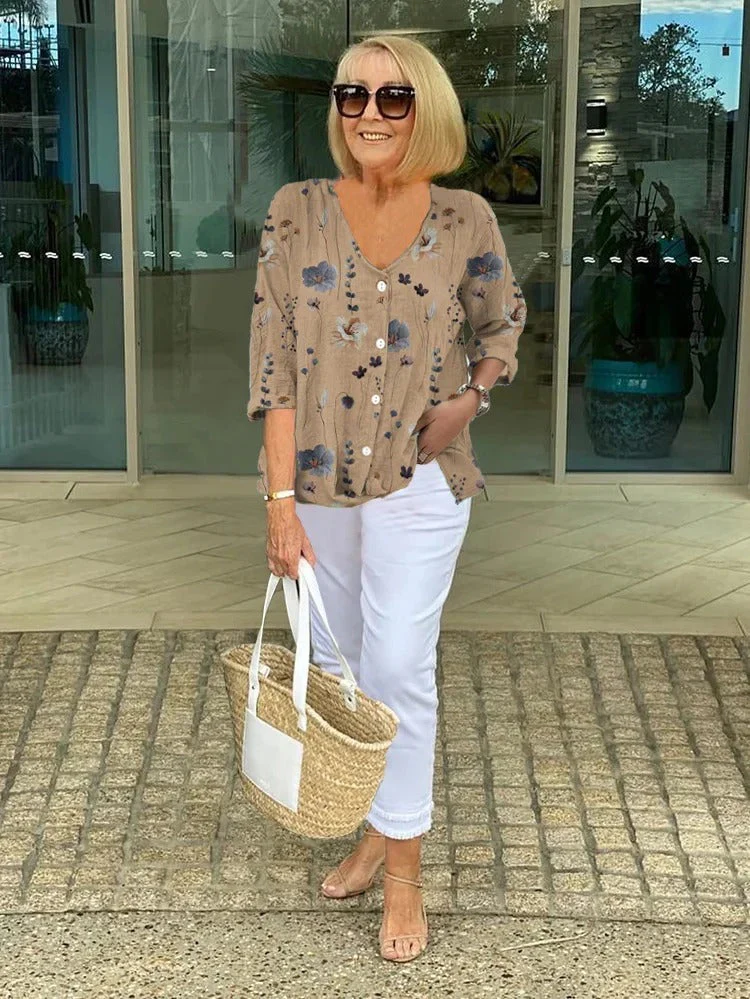 Julia | Florale Bluse Elegante Sommer Look - Image 2