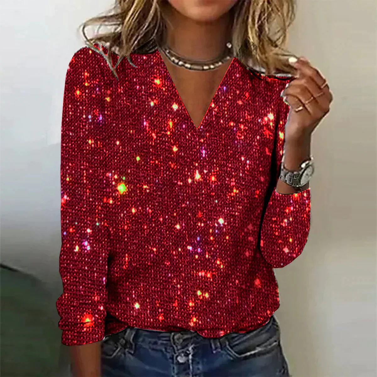 Julia | Stylischer Pullover mit V Ausschnitt - Image 2