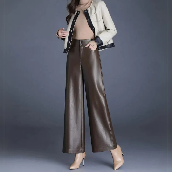 Julia | Weite Damen Lederhose stilvoll elegant - Image 5