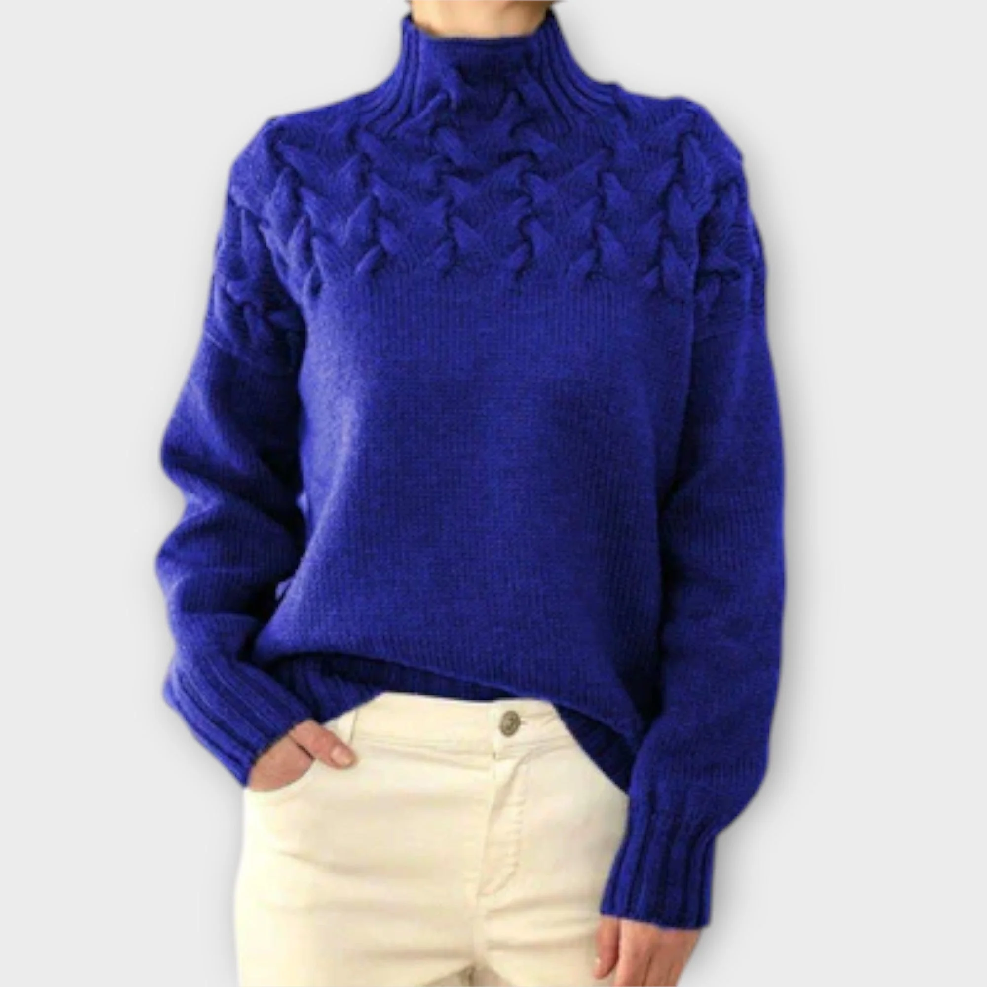 Julia | Zopfstrickpullover Damen elegant & bequem - Image 4