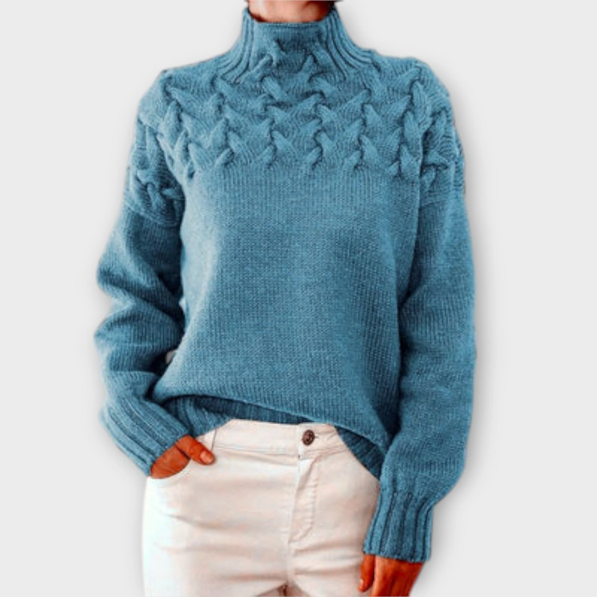 Julia | Zopfstrickpullover Damen elegant & bequem - Image 5