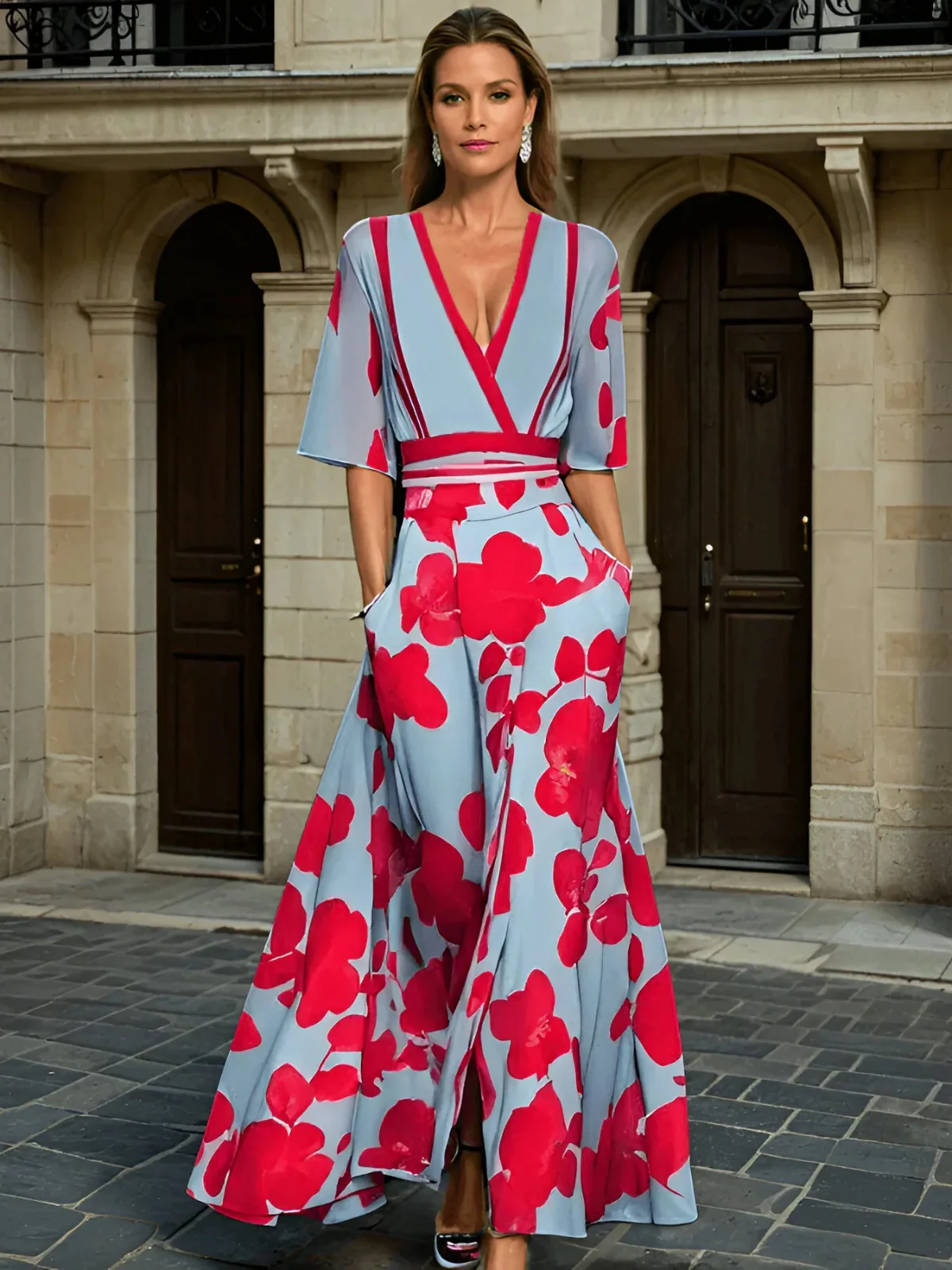 "Kali | Milano Design Kleid mit Ärmeln" could be rewritten as "Kali | Milano Design Kleid mit Ärmel-Details".