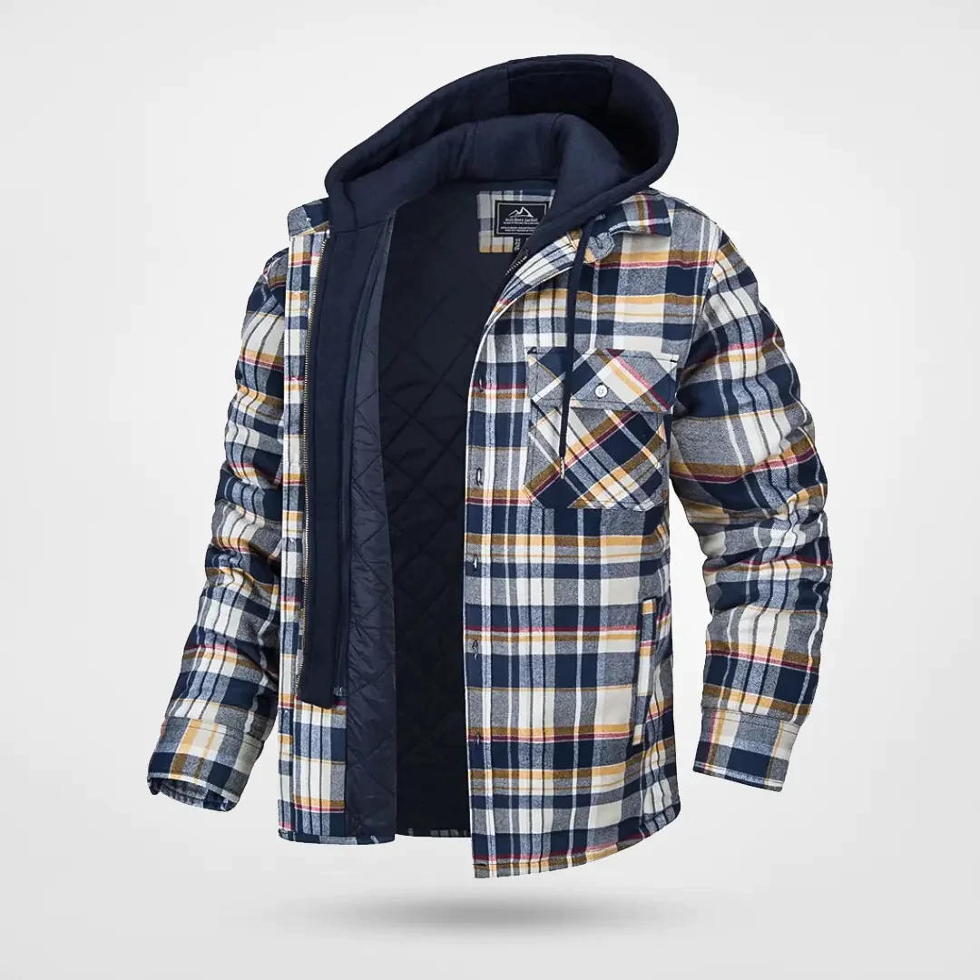 Kapuzen-Button-Down-Jacke für Herren - Image 4
