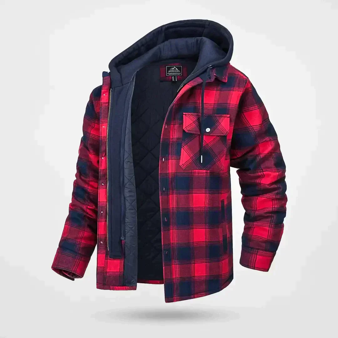 Kapuzen-Button-Down-Jacke für Herren - Image 5