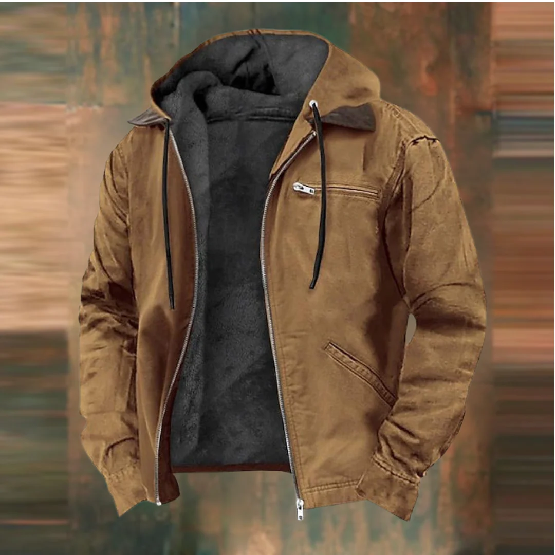Kapuzenjacke mit mehreren Taschen für Herren