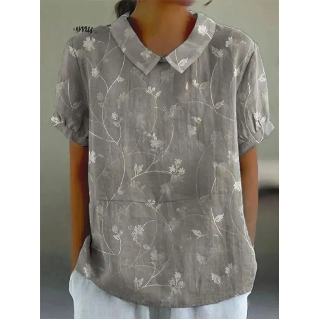 Katharina | Bluse aus Baumwollmischgewebe mit Blumenmuster - Image 6