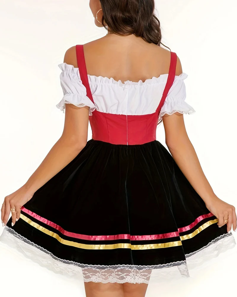 Katharina | Schulterfreies Mini Dirndl Kleid für Damen - Image 3