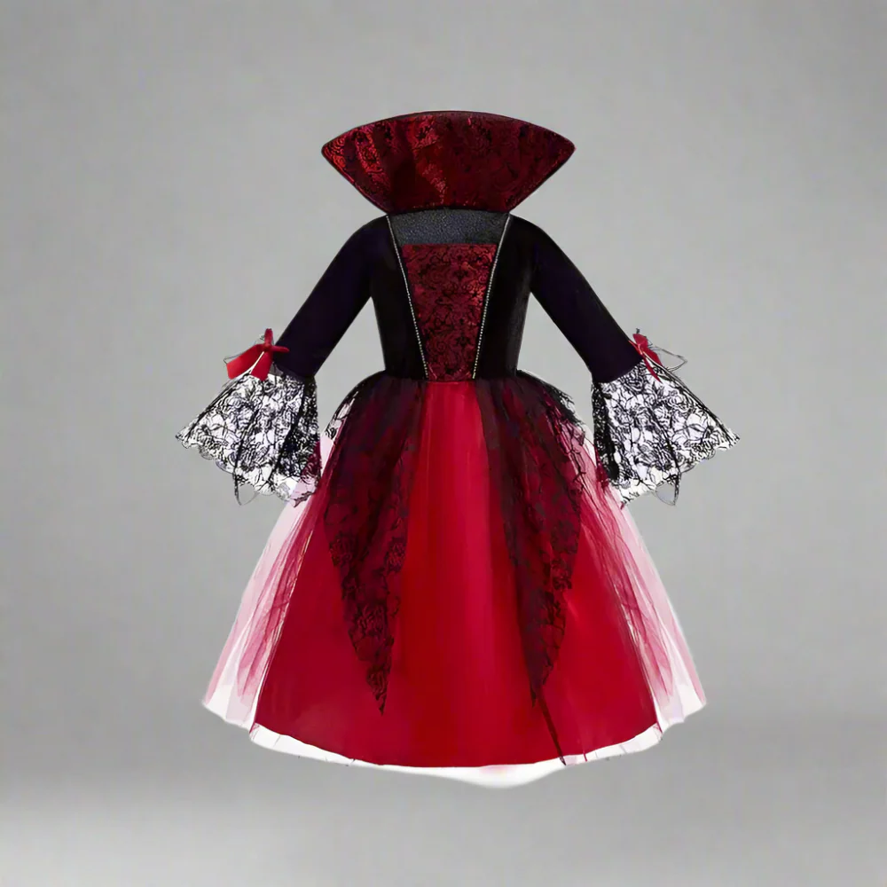 Kinder Clown Kostüm Kleid mit Tüllrock Halloween Verkleidung für Mädchen - Image 7