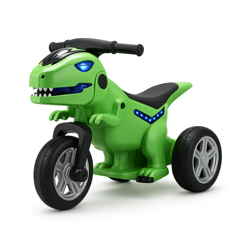Kinder Elektro Motorrad Dreirad Dinosaurier 12V LED Musik Akku - Image 2
