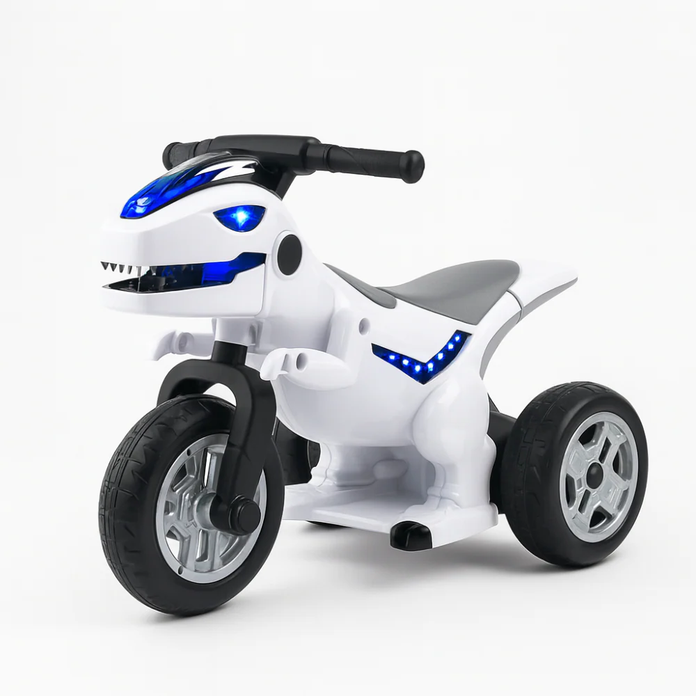 Kinder Elektro Motorrad Dreirad Dinosaurier 12V LED Musik Akku - Image 3