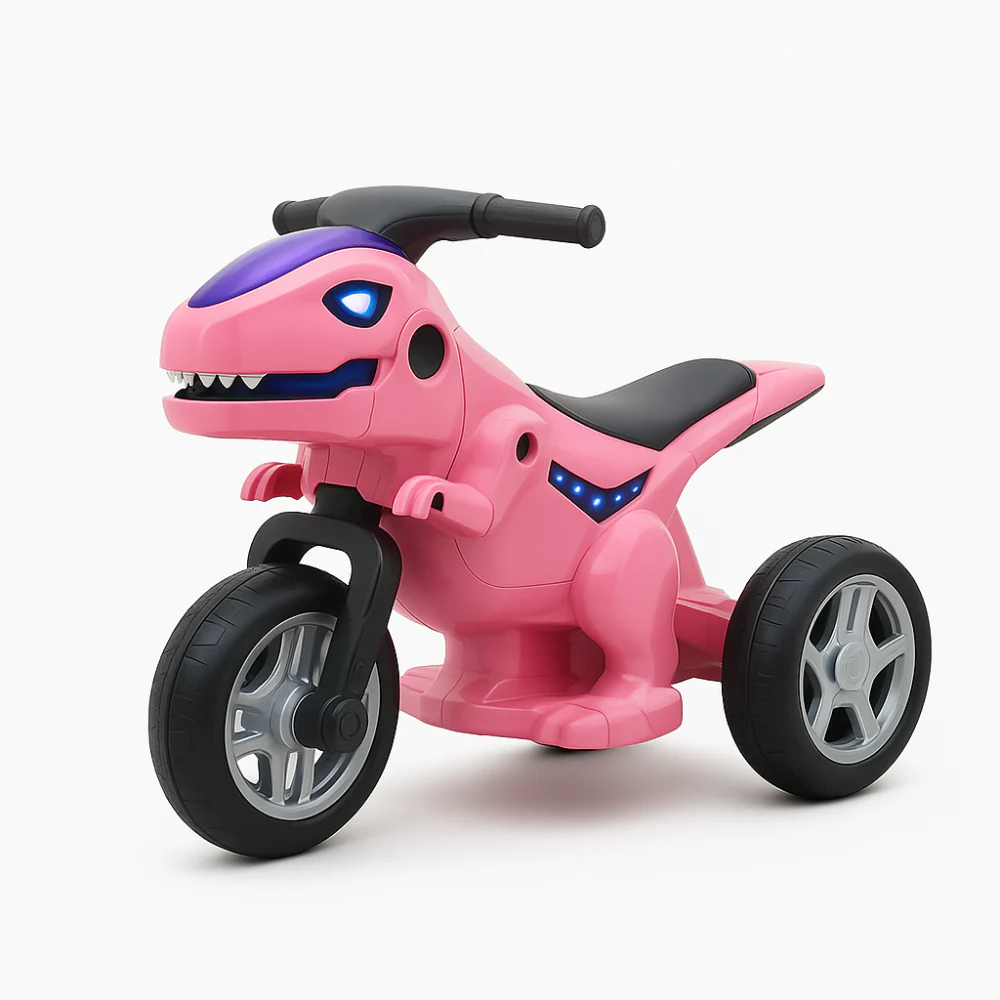 Kinder Elektro Motorrad Dreirad Dinosaurier 12V LED Musik Akku - Image 4