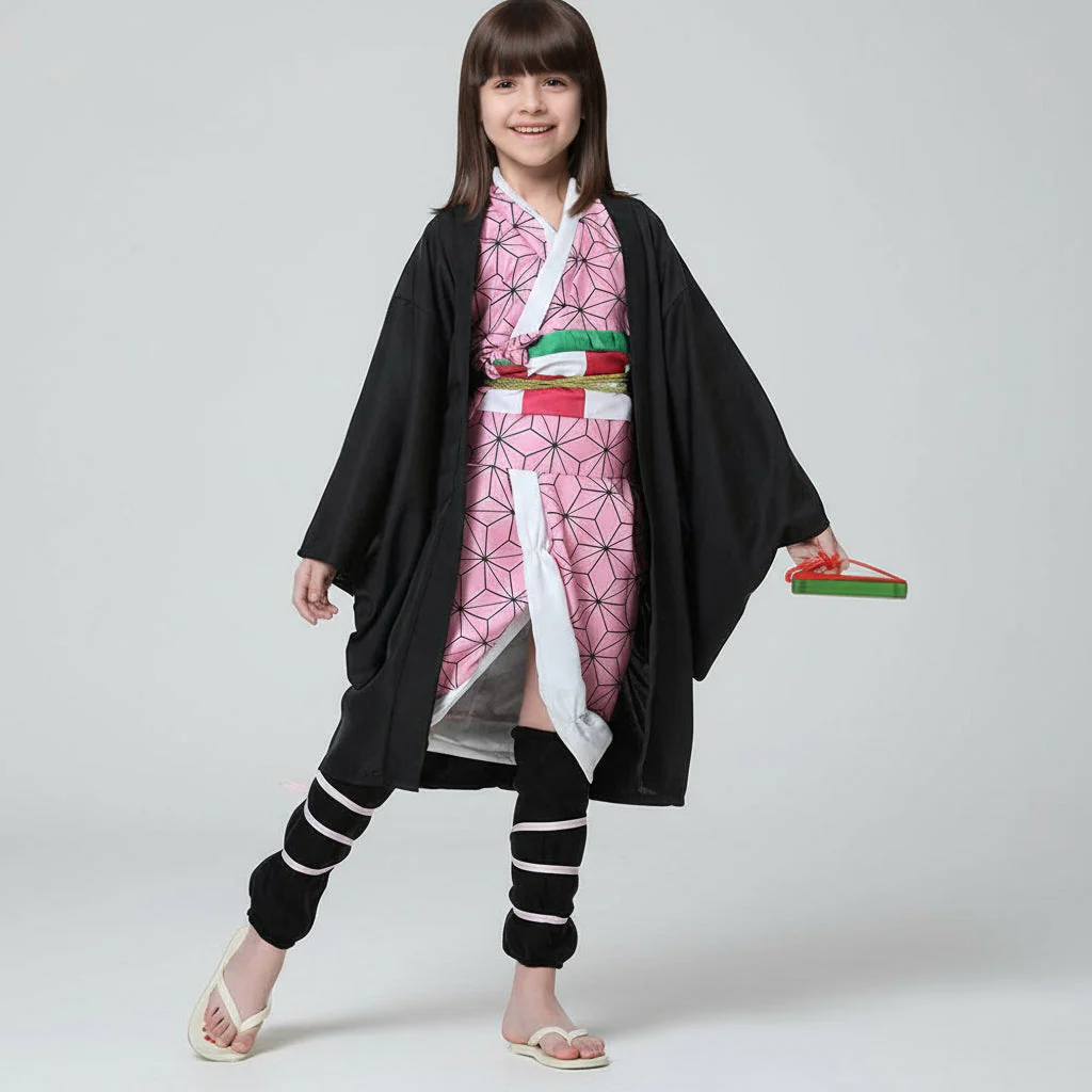 Kinder Kimono Cosplay Kostüm-Set aus Polyester - Image 11