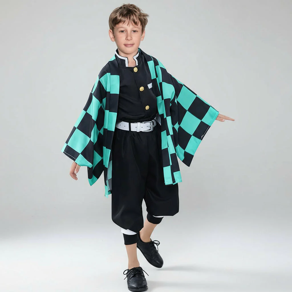 Kinder Kimono Cosplay Kostüm-Set aus Polyester - Image 9