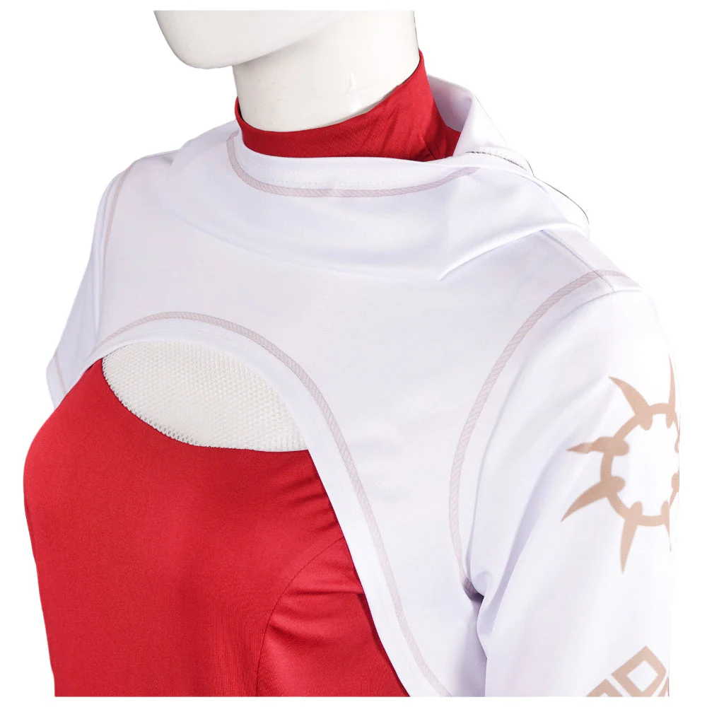 Kinder Kostüm Rot Weiß Vampir Outfit – Halloween Karneval Cosplay Kleid - Image 4