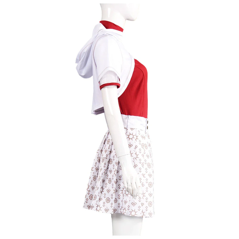 Kinder Kostüm Rot Weiß Vampir Outfit – Halloween Karneval Cosplay Kleid - Image 5