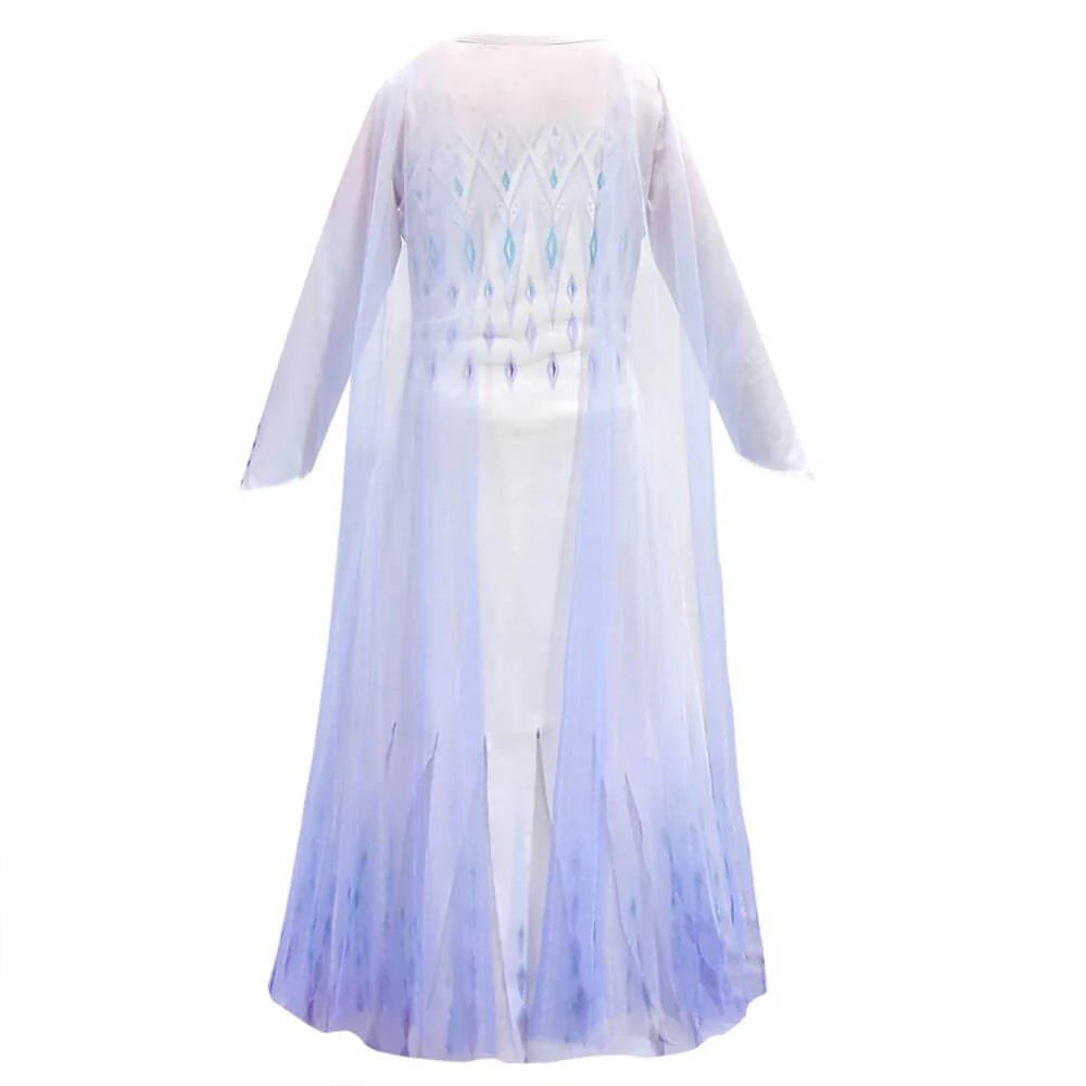 Kinder Prinzessin Kleid Blau Tüll Kostüm - Image 4