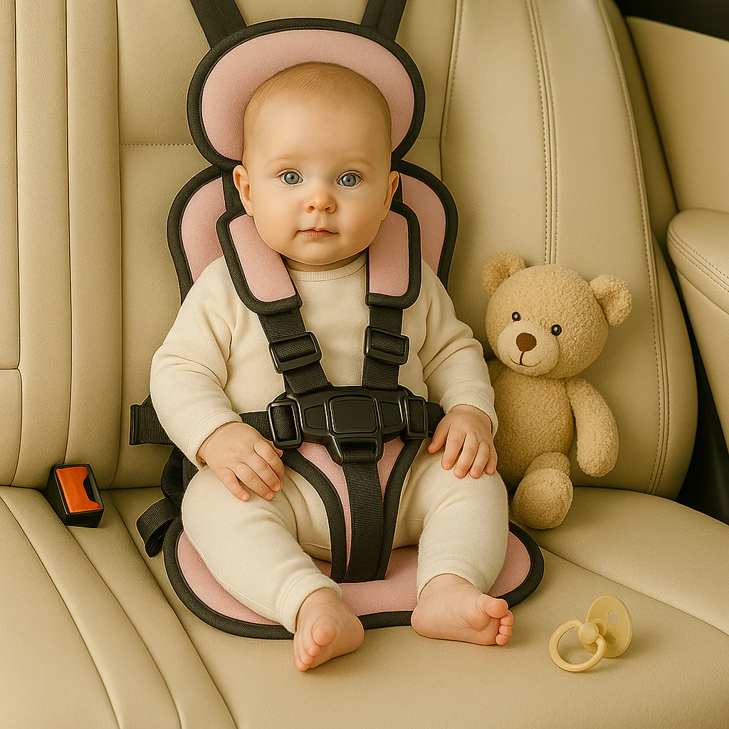 Kindersitz Auto Tragbar Gepolstert Sicherheitsgurt - Image 3