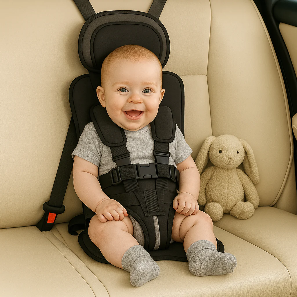 Kindersitz Auto Tragbar Gepolstert Sicherheitsgurt - Image 4