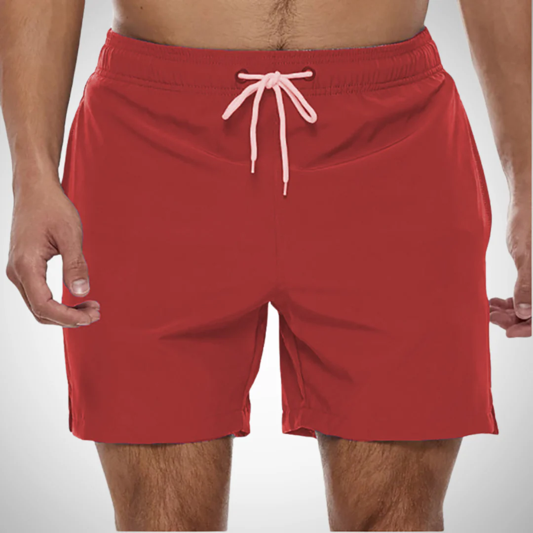 Komfortable Herren Badehose im einfarbigen Design - Image 5