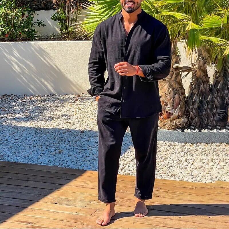 Kurtis - Langärmliges Hemd und lange Hose für Herren