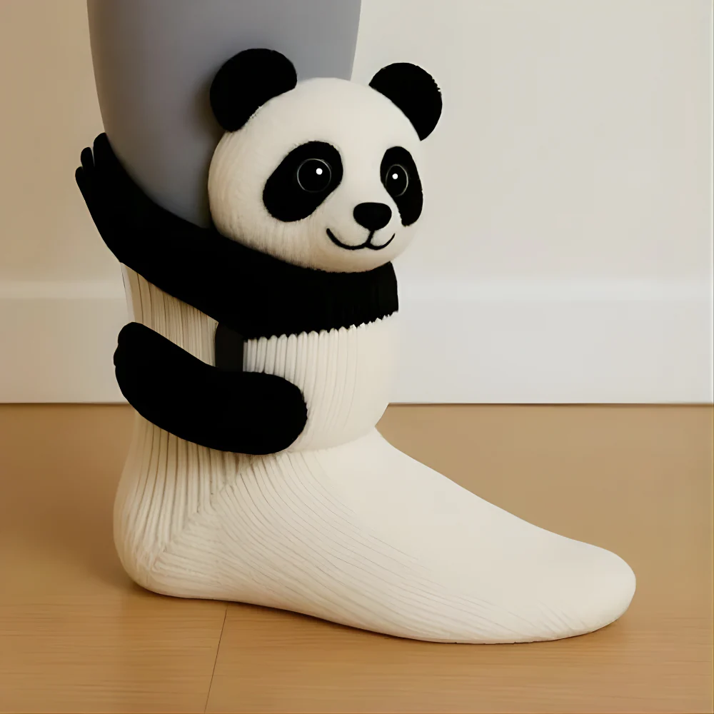 Kuschelsocken Unisex Winter Warm Weich Tiermotiv Haussocken - Image 8