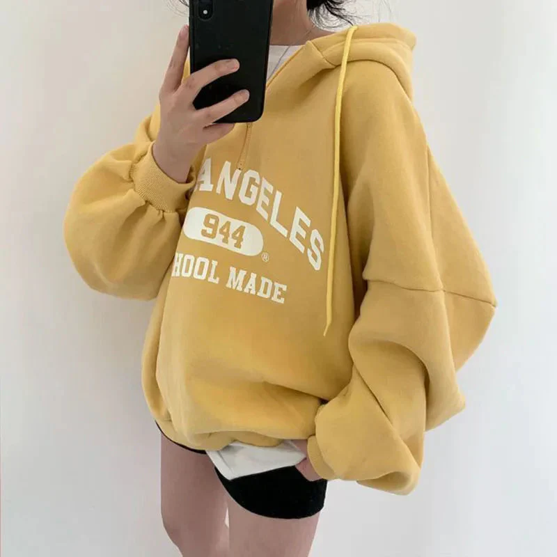 Lässiger Kapuzenpullover in Übergröße für Damen - Image 2