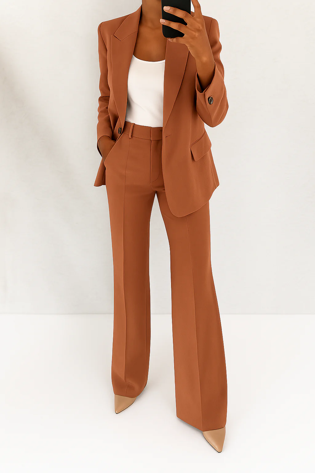 Laura – Moderner klassischer Damen Blazer mit passender Stoffhose - Image 3