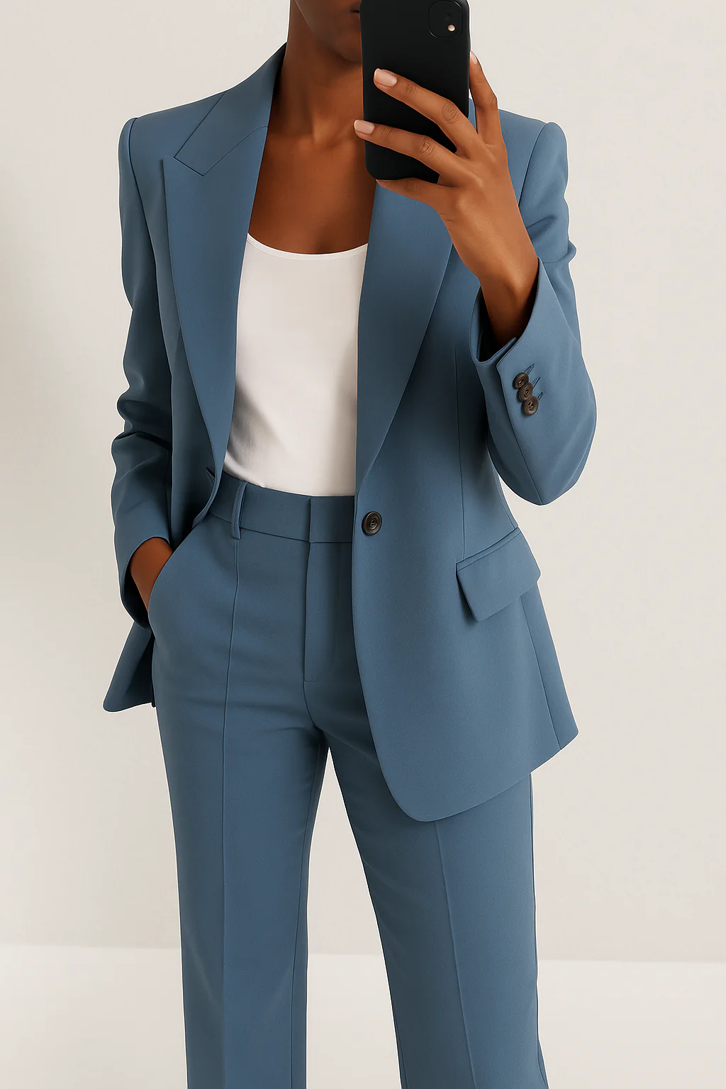 Laura – Moderner klassischer Damen Blazer mit passender Stoffhose - Image 5