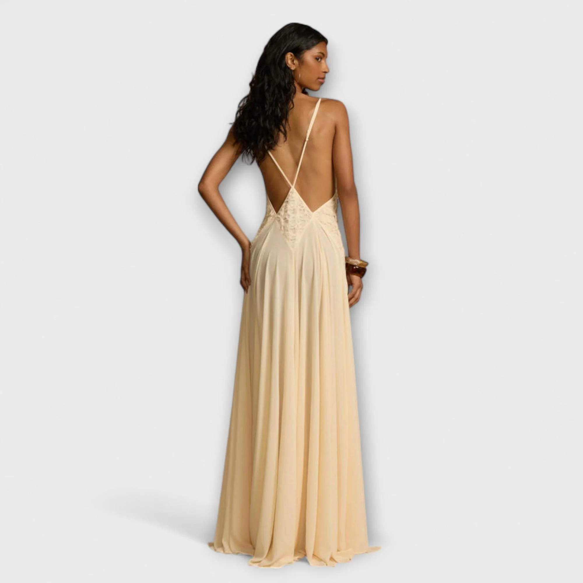 Lavinia - Maxi Dress mit tiefem V-Ausschnitt