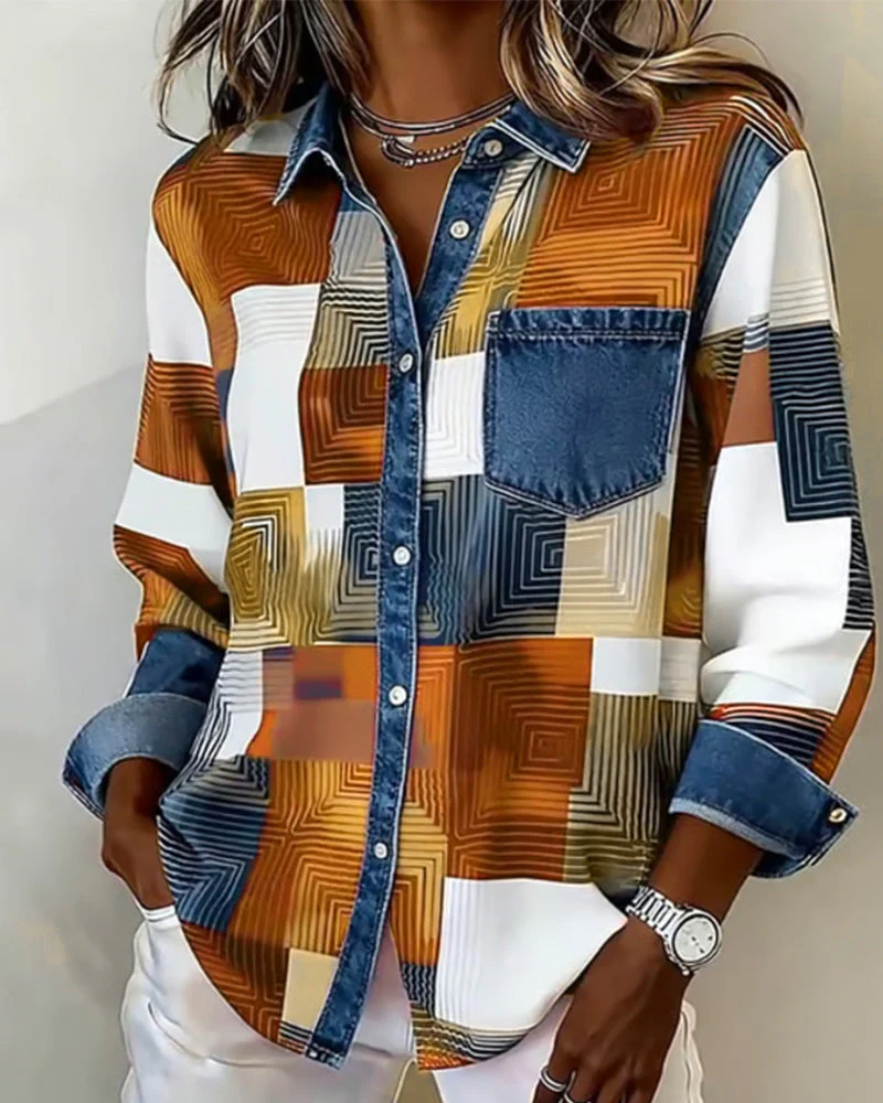 Lea | Damen Shirt modern farbig mit modischem Kragen - Image 14