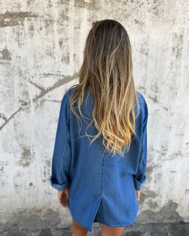 Lea | Eleganter Damenblazer aus klassischem Denim