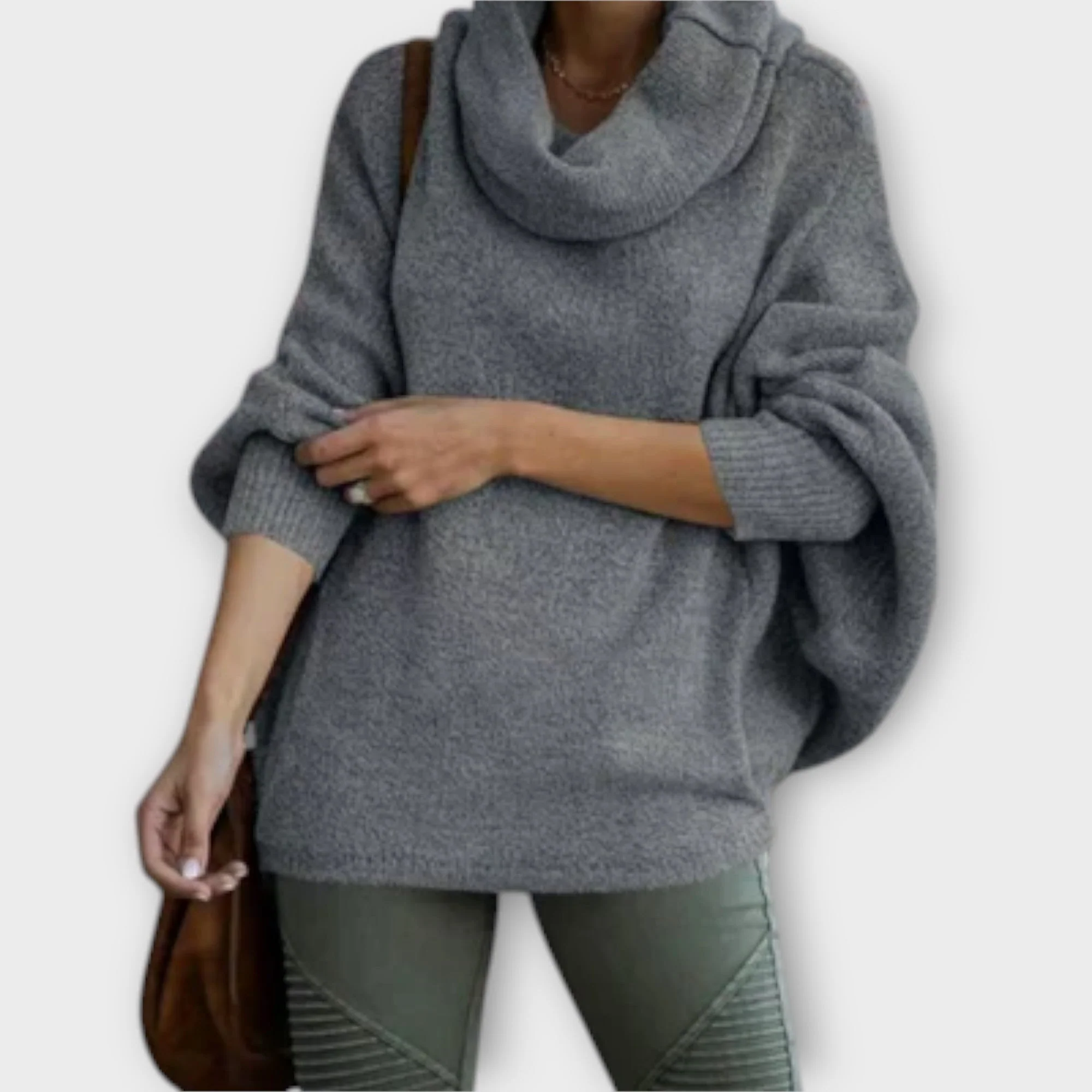 Lea | Eleganter Strickpullover für Damen in Schildpatt - Image 2