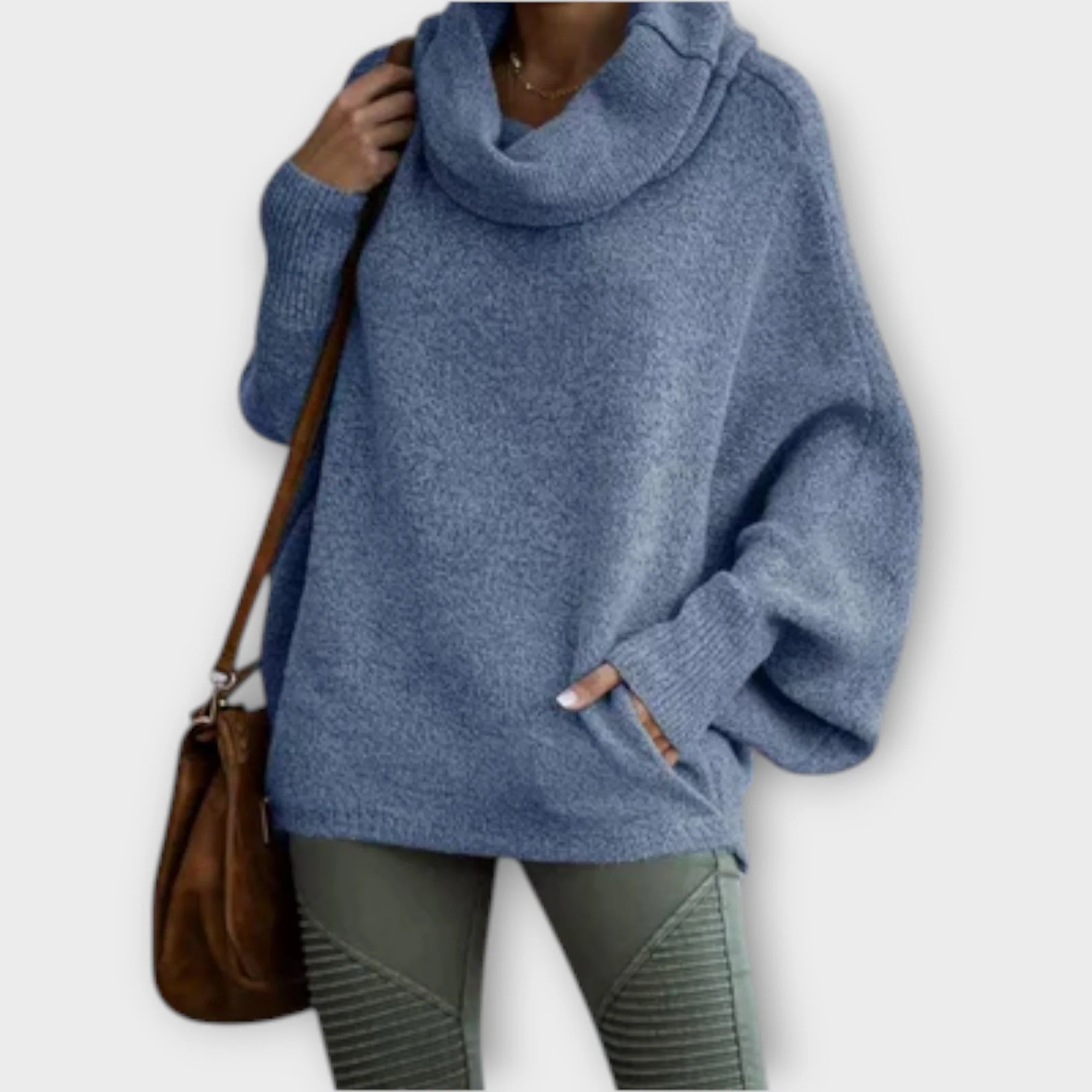 Lea | Eleganter Strickpullover für Damen in Schildpatt - Image 5
