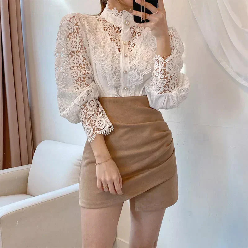 Lea | Hohlblumen bluse - Image 3