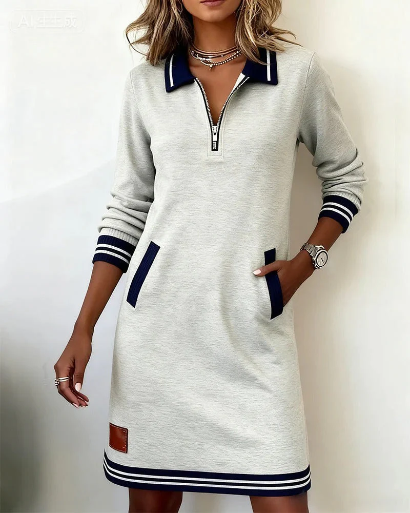 Lea | Stilvolles Damen Kleid aus Baumwolle mit langen Ärmeln - Image 16