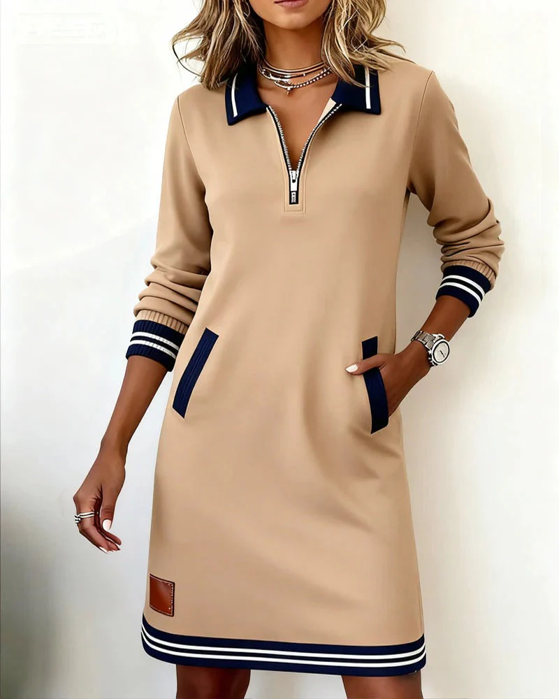 Lea | Stilvolles Damen Kleid aus Baumwolle mit langen Ärmeln - Image 18