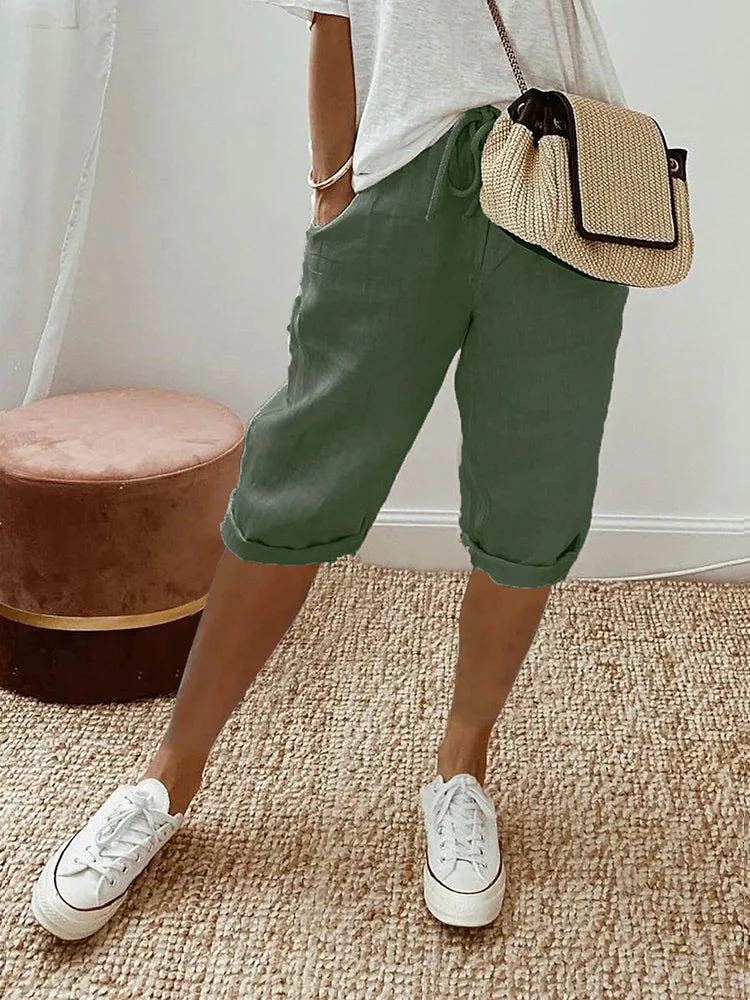 Leichte Sommer-Shorts aus Baumwolle - Malena - Image 3