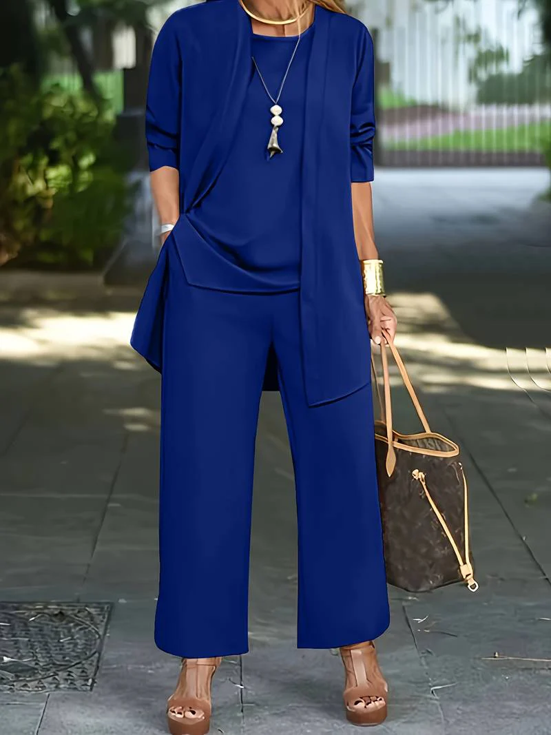 Lena – Fließender Zweiteiler mit weiter Hose - Image 10