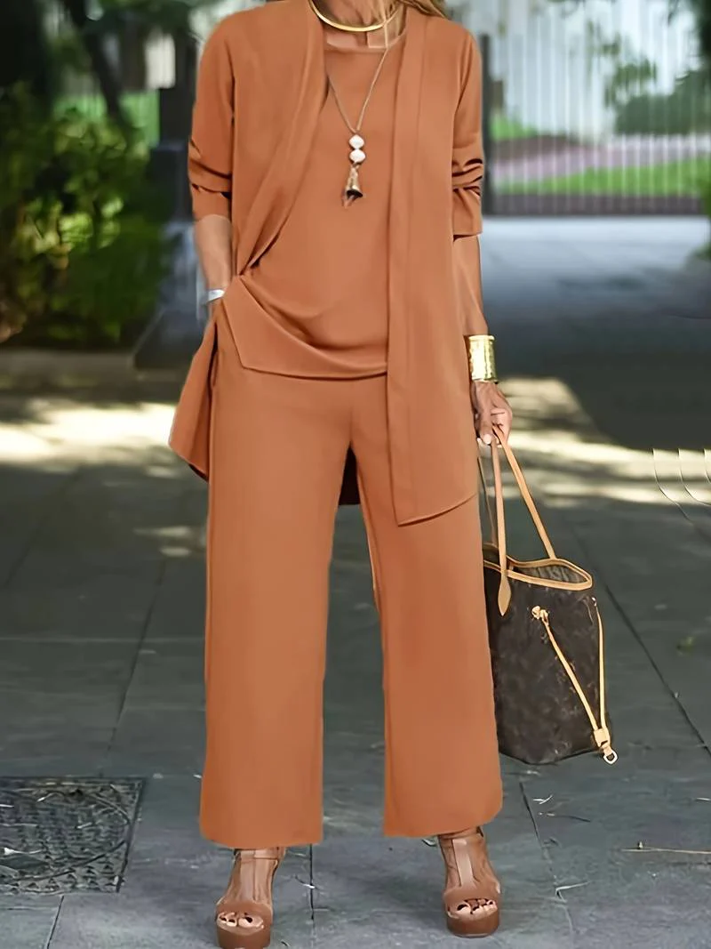 Lena – Fließender Zweiteiler mit weiter Hose - Image 8