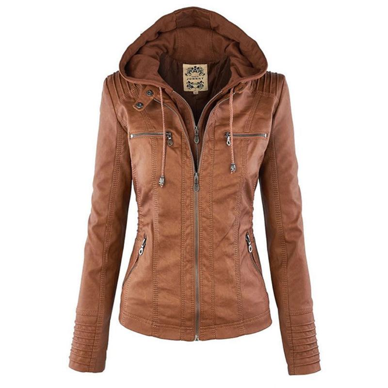 Lena | Moderne jacke mit Kapuze und Reißverschluss - Image 2