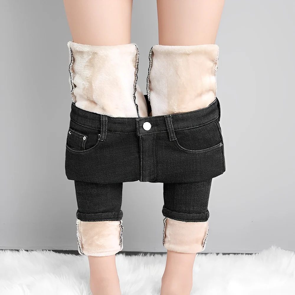 Leonie | Warme Damen Jeans gefüttert klassisch modern - Image 7