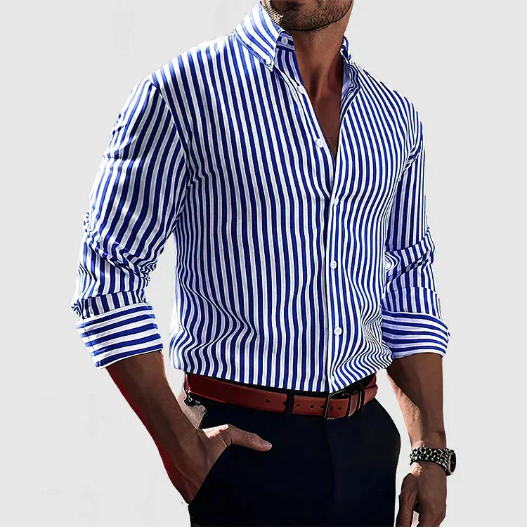 Levi | Entspanntes Passform Button-Down-Streifenhemd