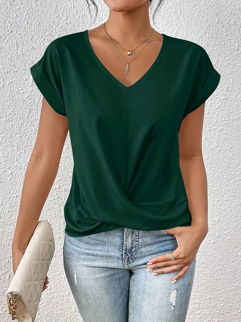 Lia | Bequemes lässiges Kurzarm Top - Image 6
