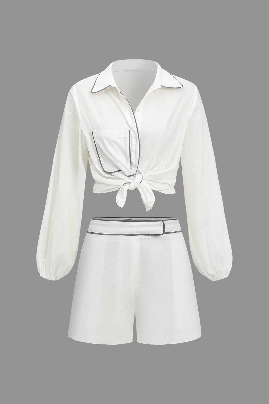 Lina | Elegantes Zweiteiler-Set mit Kontrastdetails