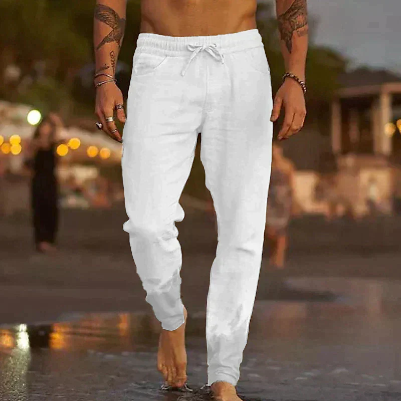 Livia | Stilvolle Herren Leinen-Strandhose - Image 6