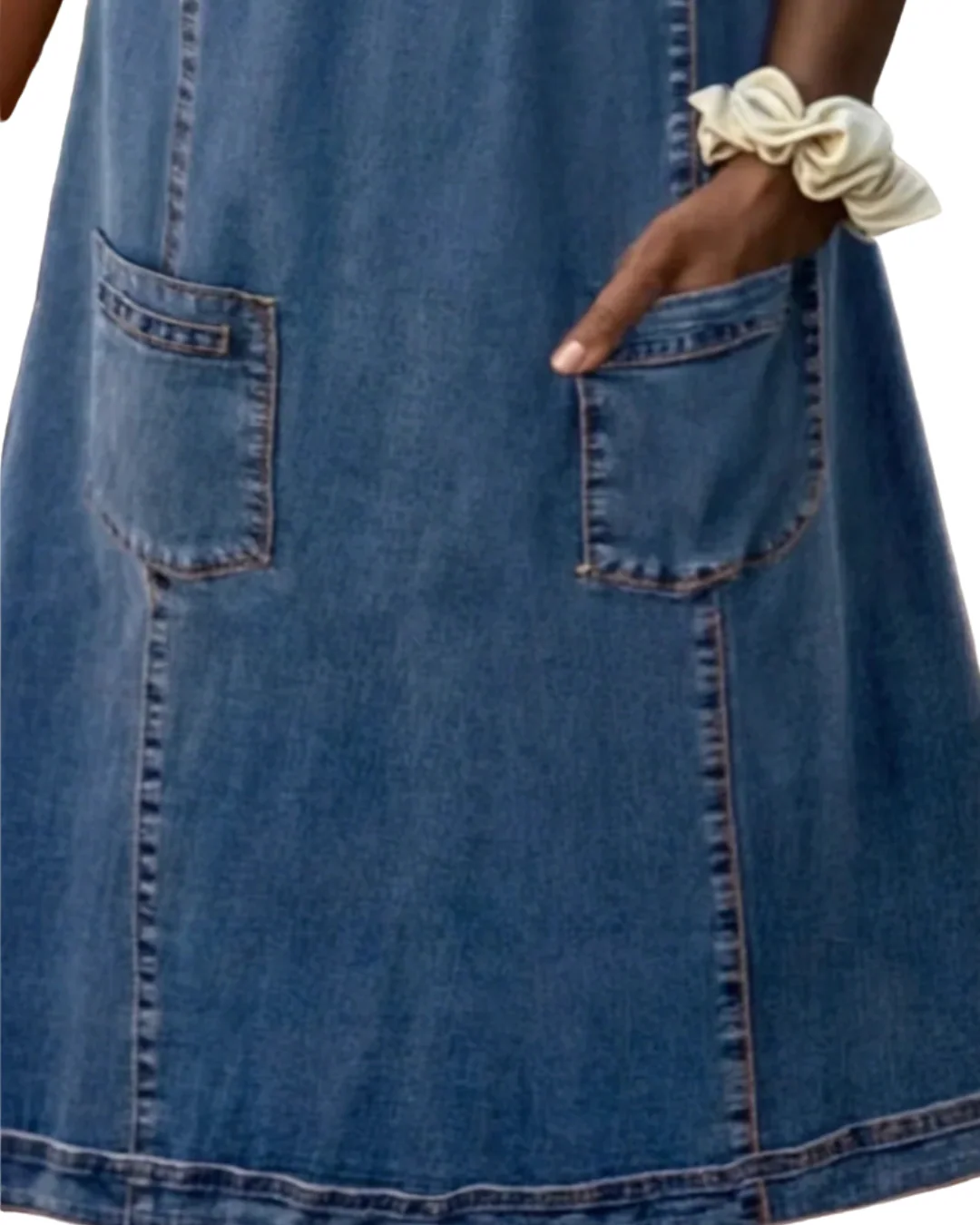 Livia | Weiches Denimkleid mit elegantem Look - Image 2